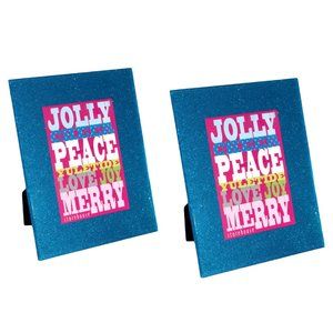 NWOT - Bundle of 2 Sparkly Blue Picture Frames